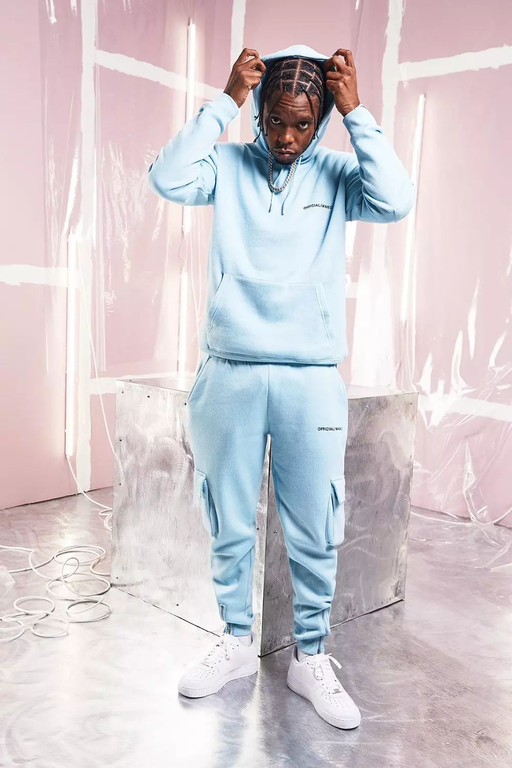 Baby blue tracksuit mens hotsell